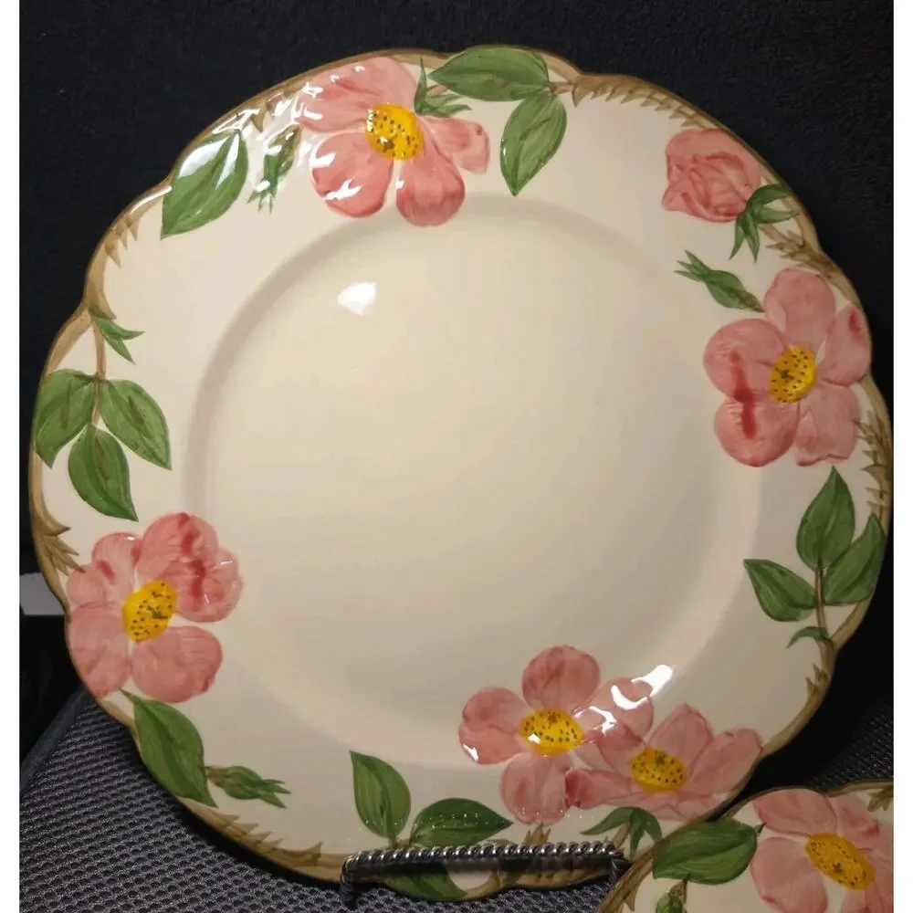 vintage Franciscan Desert Rose 10.5-inch dinner plate Set Of 2